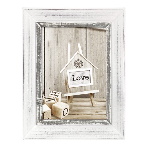 [490030] ZEP Athis white 15x20 Wood Frame SY1268