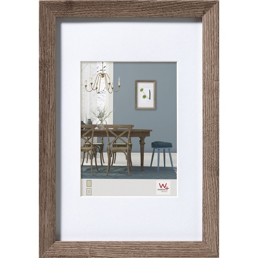 [619558] Walther Fiorito nut tree 30x45 Wood incl. Passepartout EF045N