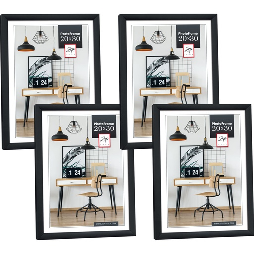 [733511] 4x1 ZEP New Easy black     20x25 Kunststoff  Rahmen          KB12