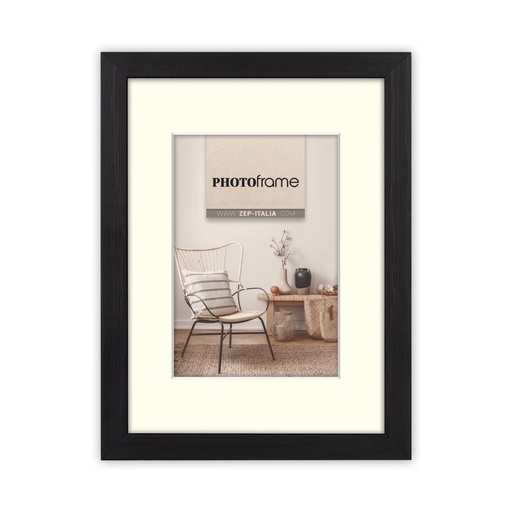 [882674] ZEP Malmo black      20x30/30x40 Holz mit Passepartout     V4534B