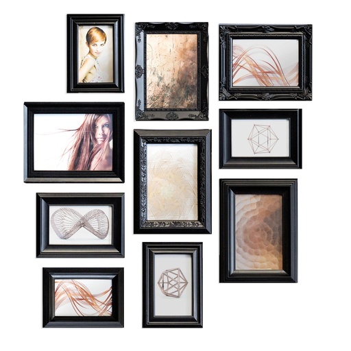 [266499] Nielsen 10er Ornament Set black Resin 8999325