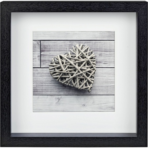 [387963] Hama Scala 3D black 23x23 Portrait Wood Passepartout 59773