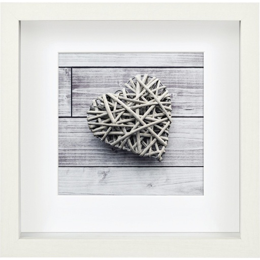 [387970] Hama Scala 3D white 23x23 Portrait Wood Passepartout 59777