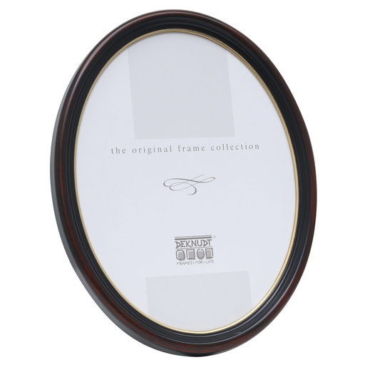 [643155] Deknudt S100F9 Oval Frame  13x18 Resin black-brown