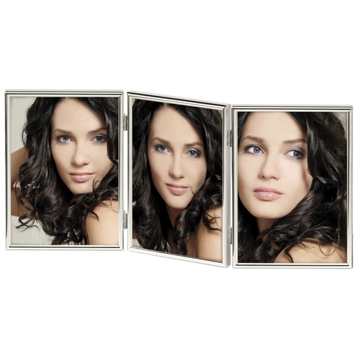 [833597] Walther Chloe silver 3x13x18 Portrait Triple Frame     WD338S