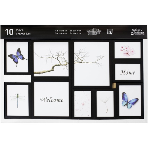 [885017] Nielsen 10er Frame Set black Resin Mobile Rack 8999176