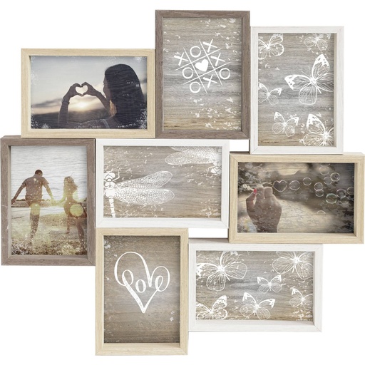 [340370] Nielsen Collage Mixed Colours 8 8x10x15 Wood Gallery 8999344