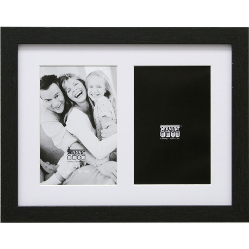 [363911] Deknudt S66KA2 Gallery 2x13x18 Wood black w. Passepartout