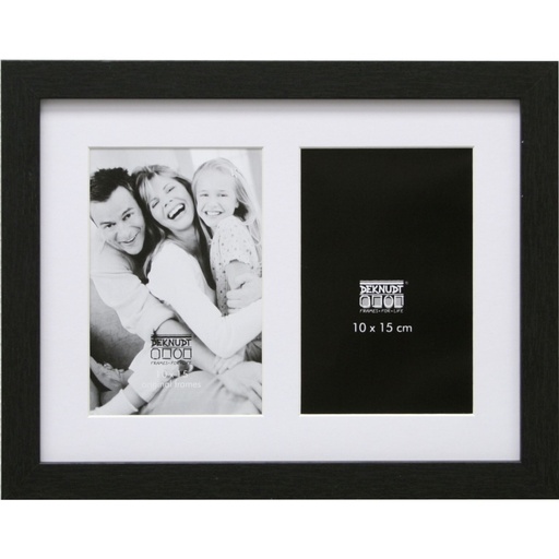 [363918] Deknudt S66KA2 Gallery 2x10x15 Wood black w. Passepartout