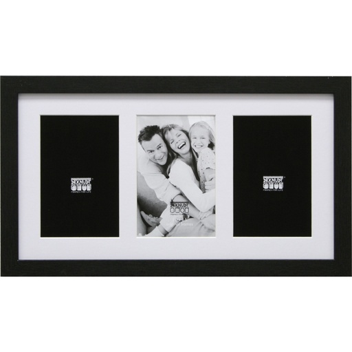 [363932] Deknudt S66KA3 Gallery 3x13x18 Wood black w. Passepartout