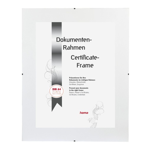 [410114] Hama Clip-Fix NG         21x29,7 Frameless Picture Holder   63020