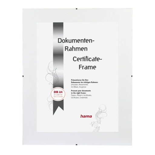 [410303] Hama Clip-Fix ARG        21x29,7 Frameless Picture Holder   63120