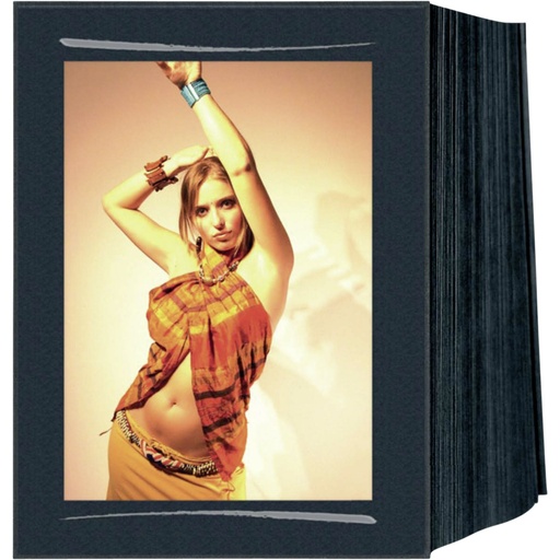 [236551] 1x125 Daiber Passepartout 13x18 endless, linen, black