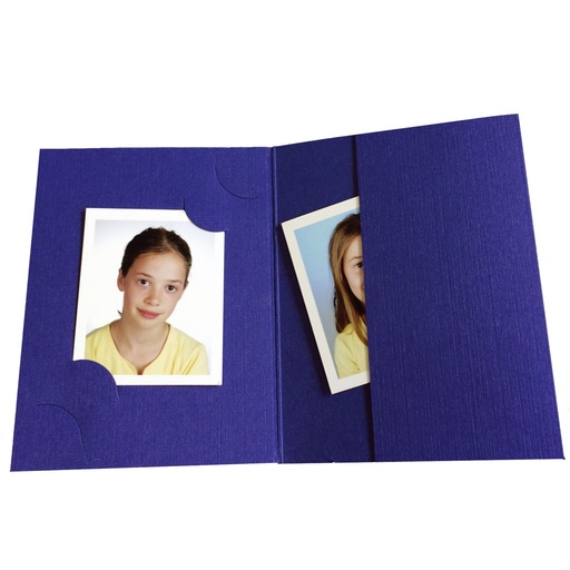 [489018] 1x100 Daiber Folders , blue for passport pictures, 3 sizes