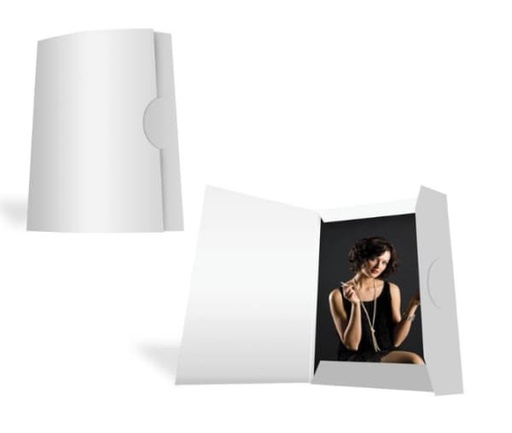 [603953] 1x100 Daiber Portrait folders Sprint-Line 15x20 white