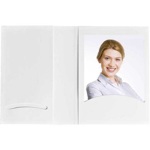 [810234] 1x100 Daiber portrait folders w. CD archieve, 10x15 white