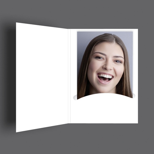[810409] 1x100 Daiber Folders white Profi-Line  up to 4,5x6 cm