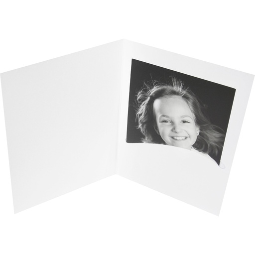 [810444] 1x100 Daiber portrait folder Profi-Line  up to 9x13 cm white