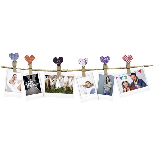 [189261] Fujifilm Instax Design Clips 10-Pack  Heart