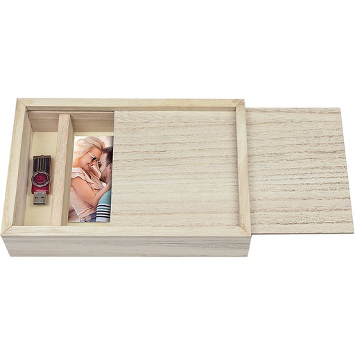 [455919] ZEP Box USB                13x18 Wood for Photos and Stick CX7557
