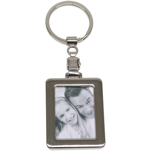 [827946] 1x24 Deknudt Key Ring Metal rechteckig 3,5x4,5