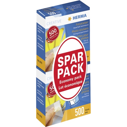 [329707] 1x20 Herma Photo Stickers 500pcs Twin Pack