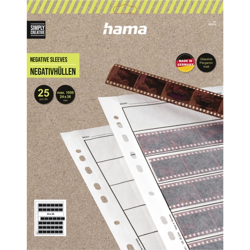 [857470] Hama Negativhüllen Pergamin matt 24x36 25 Bl. 260x310   2250