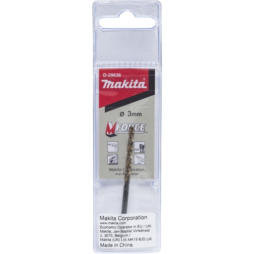 [145149] Makita M-FORCE Bohrer HSS 3.0x61mm