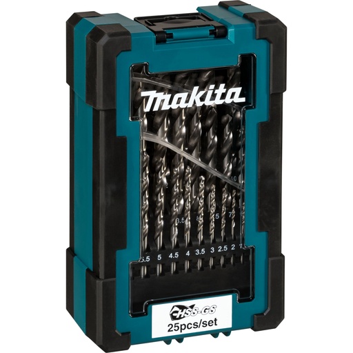[169019] Makita D-78368 Metallbohrer-Set HSS-GS 25-tlg.