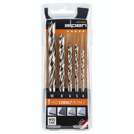 [848969] Alpen HSS-Cobalt PCTM 5-pcs