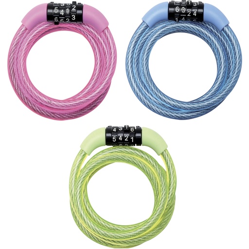 [752509] Master Lock Coiled Cord 1,20m w. fixed comb. lock  8143EURDPROCOL