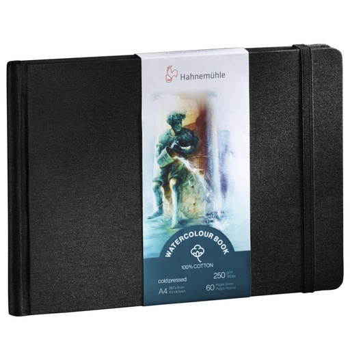 [801285] Hahnemühle Watercolour Book A 4 Landscape 100% Cotton 60 p. 250g