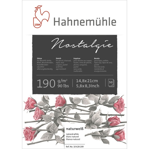 [801362] Hahnemühle Sketchbook Nostalgie A 5 50 Sheets 190 g