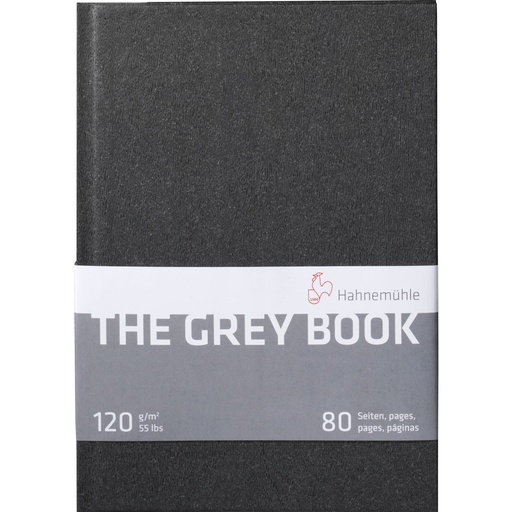 [801593] Hahnemühle The Grey Book A 5 Sketchbook 80 Pages 120 g