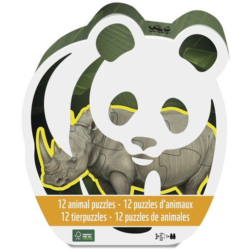 [823286] Ambassador 12 Animal Puzzles