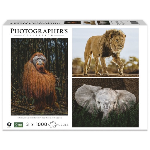 [823314] Ambassador Wildlife 3x1000 Pieces (Donal Boyd)