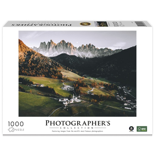 [823370] Ambassador Val di Funes Dolo- mites 1000-piece (Tobias Haegg)