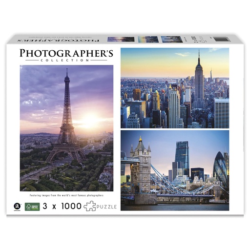 [823433] Ambassador Landmarks 3x 1000 Pieces