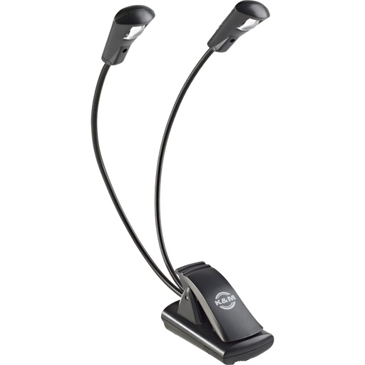 [695151] K&M 12243 Music Stand Light Double LED FlexLight