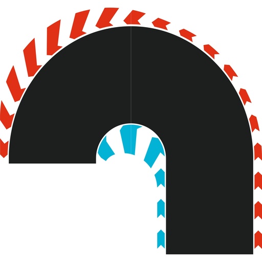 [184454] Carrera Hybrid Hairpin Curve 180° L/R