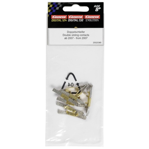 [458635] Carrera Double sliding contacts (10) from 2007       20020365