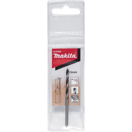 [806381] Makita D-07026 Wood Drill 3x60mm
