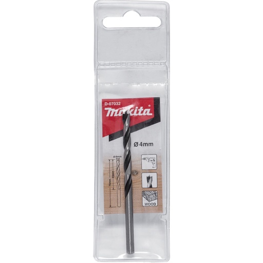 [806395] Makita D-07032 Wood Drill 4x75mm