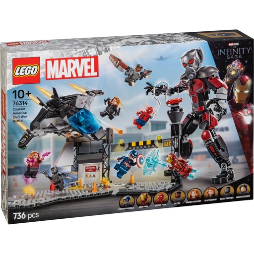 [213567] LEGO Marvel Super Heroes 76314 Captain America:Civil War Battle