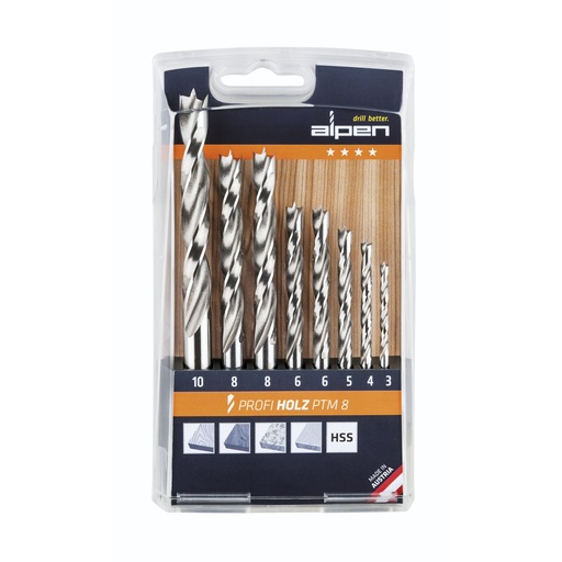 [848983] Alpen PTM 8 Profi Wood 8-pcs.