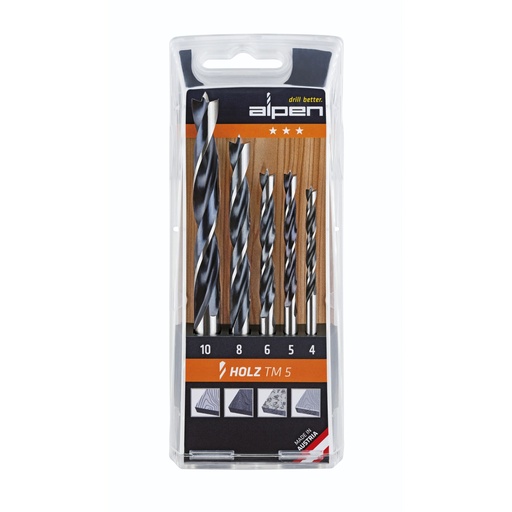 [849011] Alpen TM 5 Wood 4-5-6-8-10 mm