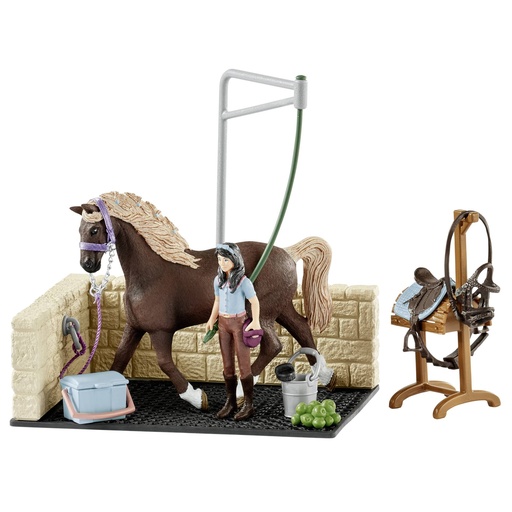 [362329] Schleich Horse Club    42438 Washing Area with Emily & Luna