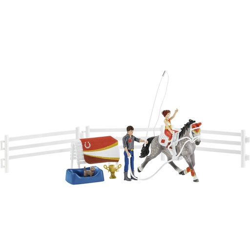 [488259] Schleich Horse Club        42443 Mias vaulting riding set