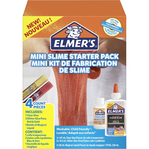 [515601] ELMER`S EVERYDAY Mini Slime Kit Gold & red