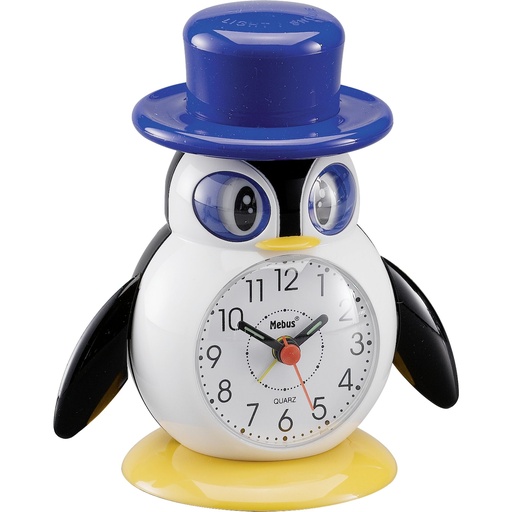 [204038] Mebus 26514 Kids Alarm Clock Penguin   colour assorted